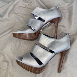 Silver calvin Klein heels